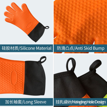 Gants en silicone cuisine gants de cuisson micro-ondes